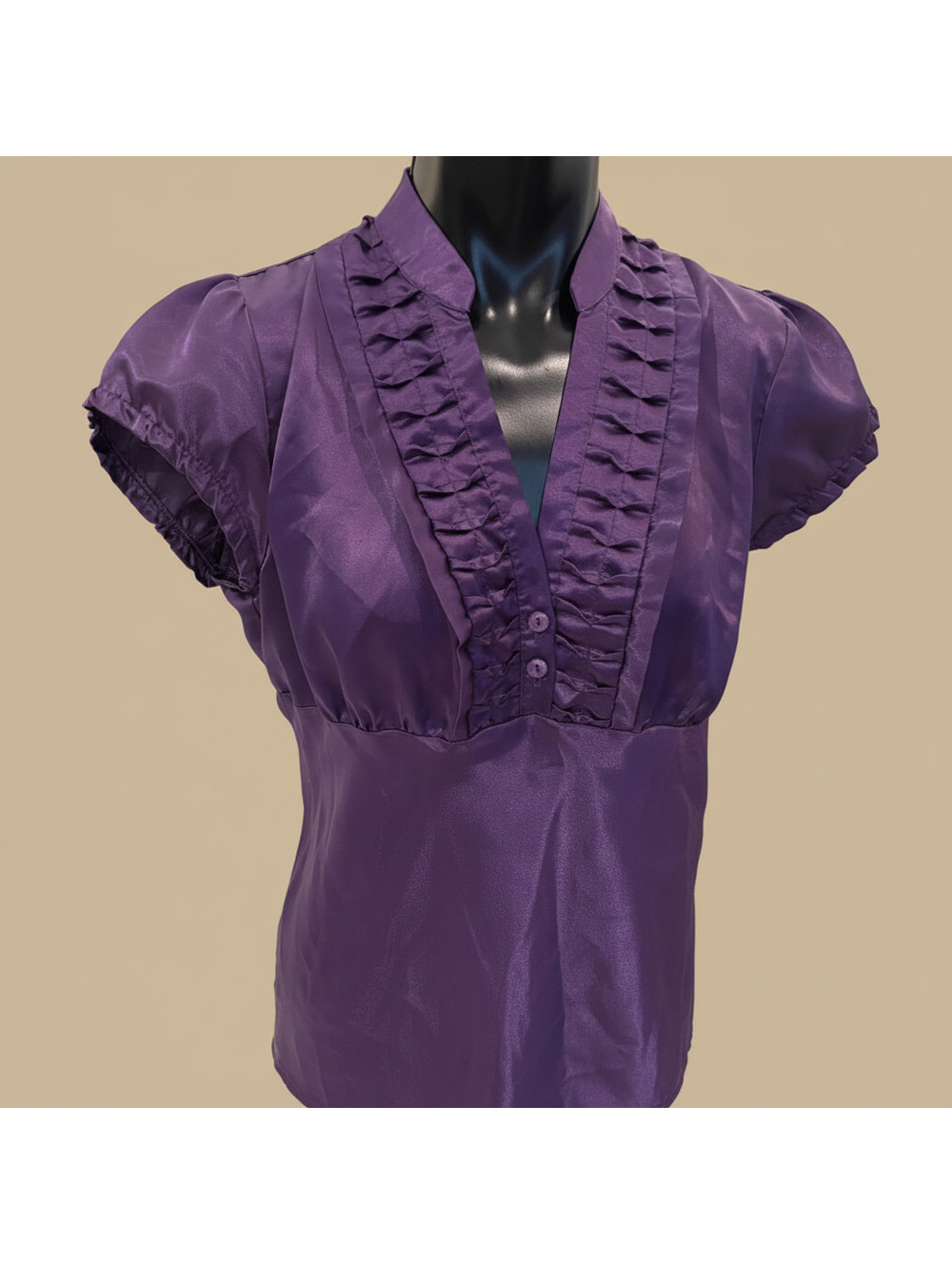 American Vintage Y2K Women's Purple Blouse Sexy M/L